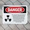 Signmission Radiation & Laser Sign, 7 in H x 10 in W, Plastic, Rectangle OS-2PACK-DS-P-710-L-2527 - alternate 3